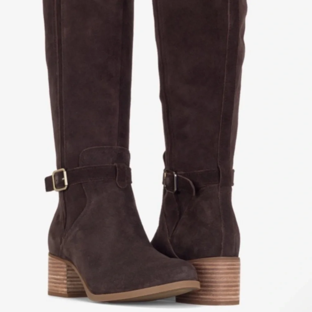 Koolaburra by Ugg Long Brown Boots Zip Belt Women’s Sz 7